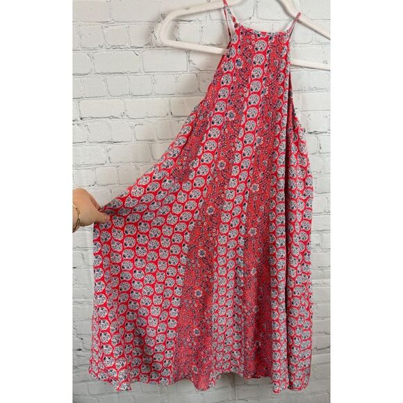 Red Floral Women's Dress - Picture 6 of 8